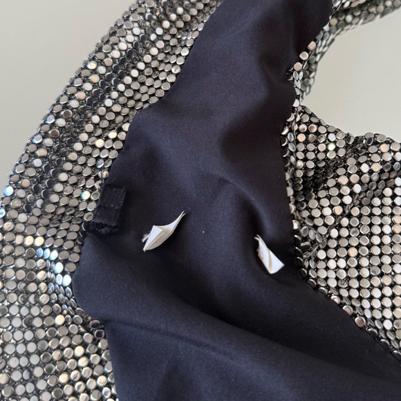 Like new Alexander Wang COWL CROP HALTER TOP IN METAL CHAINMAIL $795 - Picture 11 of 16